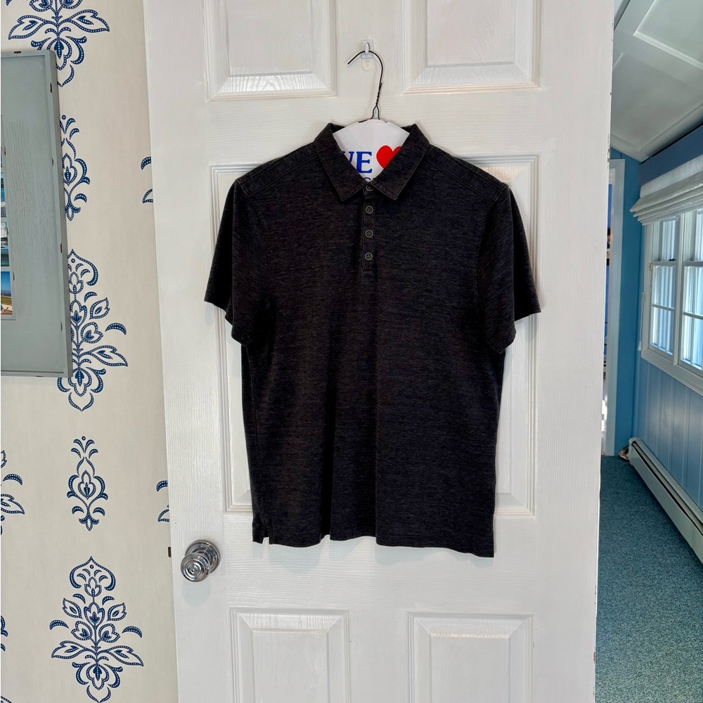 John Varvatos Men's Gray Polo Shirt